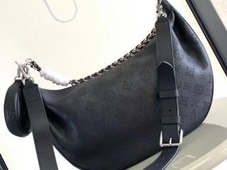 【M22822】 LOUIS VUITTON ルイヴィトン マヒナ バッグ スーパーコピー 23新作 Baia バイア MM レディース ショルダーバッグ ノワール