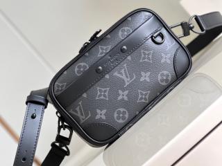 【M82542】 LOUIS VUITTON ルイヴィトン モノグラム・エクリプス バッグ コピー 23新作 NANO ALPHA ナノ アルファ・ウェアラブル ウォレット メンズ ショルダーバッグ