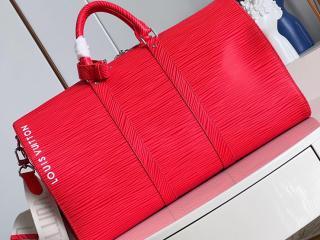 【M23721】 LOUIS VUITTON ルイヴィトン エピ バッグ スーパーコピー 23新作 KEEPALL キーポル・バンドリエール 50 ボストンバッグ