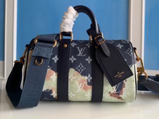 【M46804】 LOUIS VUITTON ルイヴィトン モノグラム・ブリーチ バッグ コピー 23新作 Keepall キーポル・バンドリエール 25 メンズ ショルダーバッグ