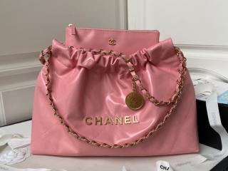 【AS4486-2】 CHANEL 22 シャネル バッグ コピー 23年新作 ハンドバッグ シャイニー カーフスキン レディース ショルダーバッグ
