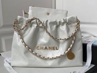 【AS4486-4】 CHANEL 22 シャネル バッグ コピー 23年新作 ハンドバッグ シャイニー カーフスキン レディース ショルダーバッグ