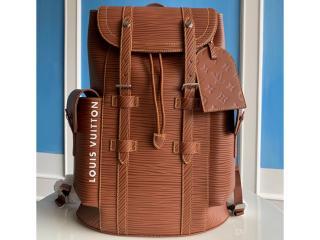【M23764-brown】 LOUIS VUITTON ルイヴィトン エピ バッグ スーパーコピー 23新作 Christopher クリストファー MM メンズ バックパック
