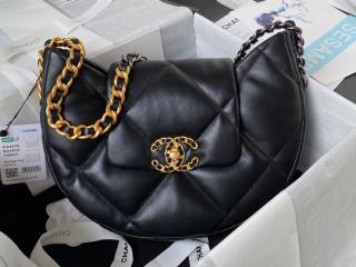 【AS4638-1】 CHANEL シャネル バッグ スーパーコピー 24 Cruise ホーボーバッグ シャイニー ラムスキン レディース ショルダーバッグ