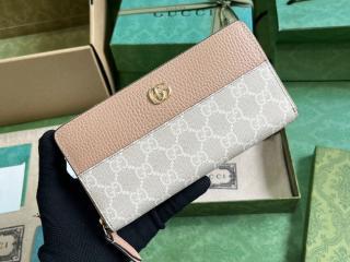 【456117-2】 GUCCI グッチ 長財布 コピー 23新款 ダブルG ジップアラウンドウォレット ラウンドファスナー財布