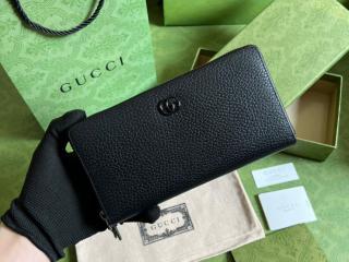 【456117-6】 GUCCI グッチ 長財布 コピー 23新款 〔GGマーモント〕ジップアラウンドウォレット ラウンドファスナー財布