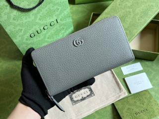 【456117-7】 GUCCI グッチ 長財布 スーパーコピー 23新款 〔GGマーモント〕ジップアラウンドウォレット ラウンドファスナー財布