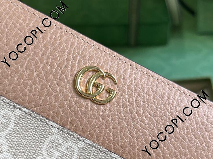GUCCI財布 456117-5】 GUCCI グッチ 長財布 スーパーコピー 23新款 ダブルG