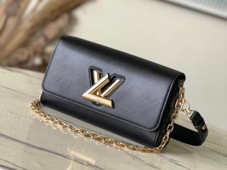 【M24549】 LOUIS VUITTON ルイヴィトン エピ バッグ スーパーコピー 24新作 ツイスト TWIST WEST レディース ショルダーバッグ ノワール