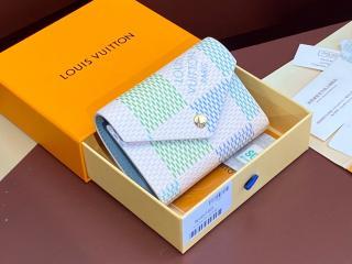 【N40750】 LOUIS VUITTON ルイヴィトン ダミエ 財布 コピー 24新作 victorine ポルトフォイユ・ヴィクトリーヌ レディース 三つ折り財布