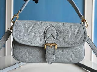 【M83592】 LOUIS VUITTON ルイヴィトン モノグラム・アンプラント バッグ コピー 24新作 NANO DIANE ナノ･ディアヌ レディース ショルダーバッグ オランプ ブルー