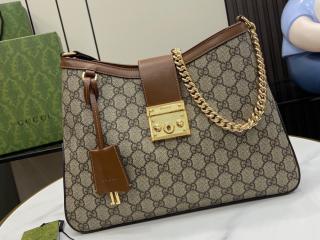 【795113-1】 GUCCI グッチ バッグ スーパーコピー 24新作 PADLOCK 〔パドロック〕GG ミディアム レディース ショルダーバッグ