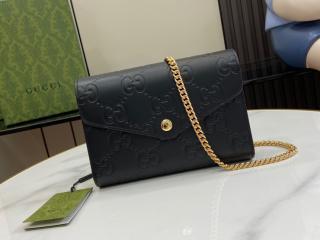 【781555-1】 GUCCI グッチ バッグ コピー 24新作 GG チェーンレザーウォレット レディース ショルダーバッグ 5色可選択