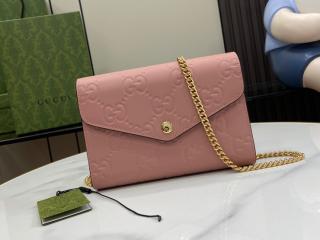 【781555-3】 GUCCI グッチ バッグ コピー 24新作 GG チェーンレザーウォレット レディース ショルダーバッグ 5色可選択