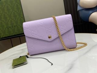 【781555-5】 GUCCI グッチ バッグ コピー 24新作 GG チェーンレザーウォレット レディース ショルダーバッグ 5色可選択