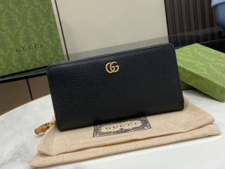 【739499 AABXM 1000】 GUCCI グッチ 長財布 スーパーコピー 24新作 バンブー付き ジップアラウンドウォレット ラウンドファスナー財布
