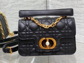 【M9272UBHI_M900】 Dior Jolie ディオール バッグ コピー 24新作 トップハンドルバッグ ミニ カナージュ カーフスキン レディース ショルダーバッグ