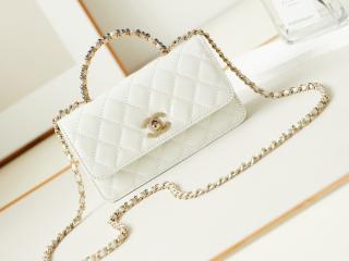 【AP3803-1】 CHANEL シャネル バッグ コピー 24新作 チェーン クラッチ シャイニー クランプル ラムスキン & コスチューム パール ショルダーバッグ 5色可選択