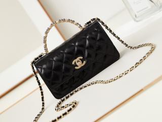 【AP3803-3】 CHANEL シャネル バッグ コピー 24新作 チェーン クラッチ シャイニー クランプル ラムスキン & コスチューム パール ショルダーバッグ 5色可選択