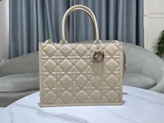 【M1324OWHP-2】 Dior ディオール バッグ スーパーコピー 24新作 Book Tote バッグ ミディアム マクロカナージュ カーフスキン レディース トートバッグ