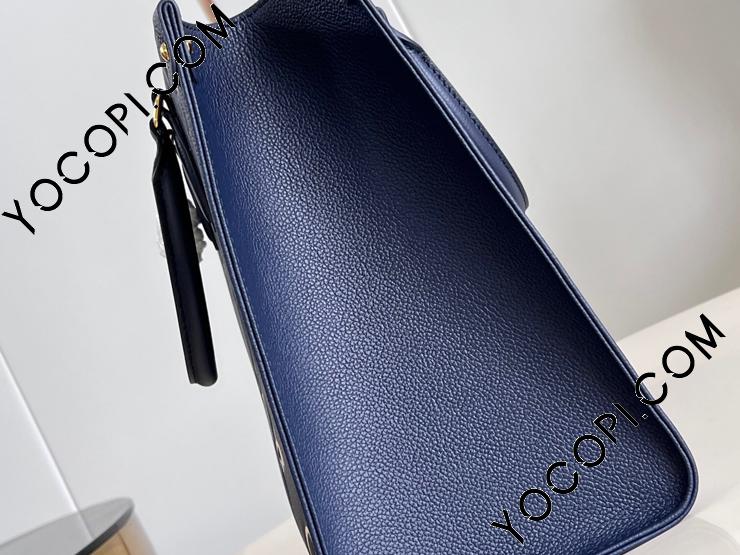 【ルイヴィトン・Louis Vuitton 】OnTheGo MM M47084 Louis Vuitton Navy Empreinte OnTheGo MM M47084– TC