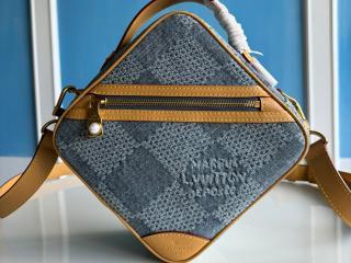 【N40706】 LOUIS VUITTON ルイヴィトン ダミエ･デニム バッグ スーパーコピー 24新作 CHESS チェス･メッセンジャー メンズ ショルダーバッグ
