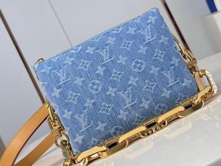 【M11401】 LOUIS VUITTON ルイヴィトン モノグラム･デニム バッグ スーパーコピー 24新作 COUSSIN クッサン BB レディース ショルダーバッグ
