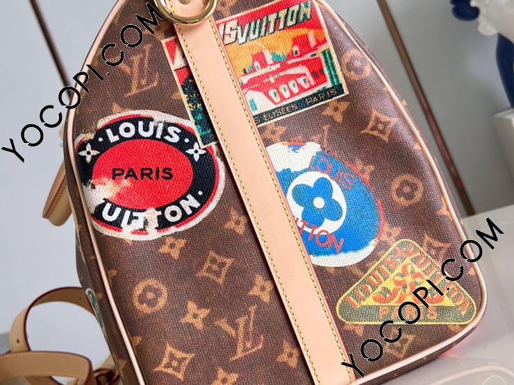 Louis Vuitton モノグラム キーポル45ボストンバッグ LOUIS VUITTON✨ 新作のモノグラムデニム！ キーポル45 いい感じ