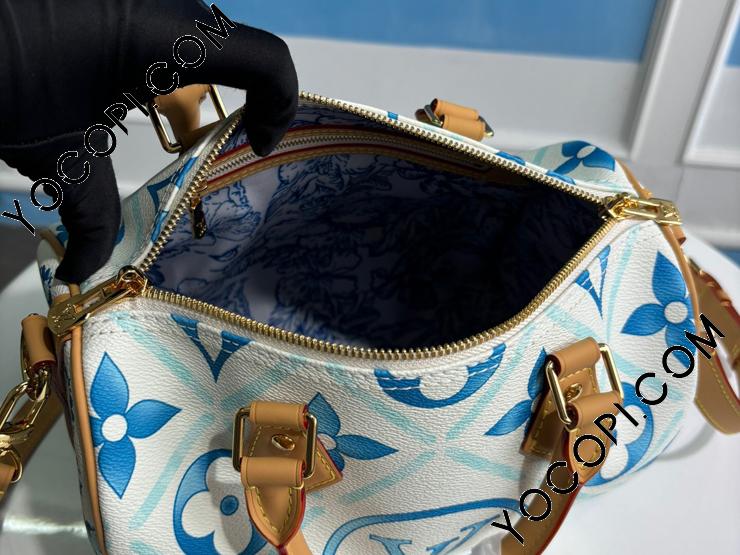 美品 Louis Vuitton スピーディ 25 モノグラムハンドバッグ M11264】 LOUIS VUITTON ルイヴィトン モノグラム・タイル