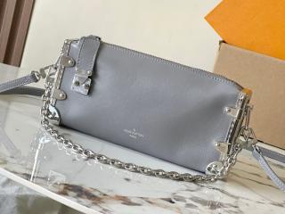 【M12596】 LOUIS VUITTON ルイヴィトン バッグ コピー 新作 Slim Trunk スリム トランク レディース ショルダーバッグ 3色可選択