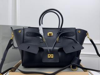【812545】 BALENCIAGA バレンシアガ バッグ コピー 新作 ブラック の ウィメンズ Bel Air スモール キャリーオールバッグ レディースバッグ