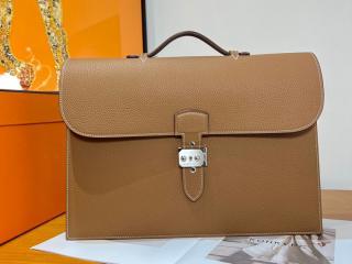 【H074409-3】 HERMES エルメス バッグ コピー Sac a depeches メンズ ビジネスバッグ シルバー金具  3色可選択