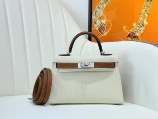【MiniKelly2-8】 HERMES Mini Kelly 19cm エルメス ケリーミニ2 バッグ コピー 外縫い レディース ショルダーバッグ ゴールド金具