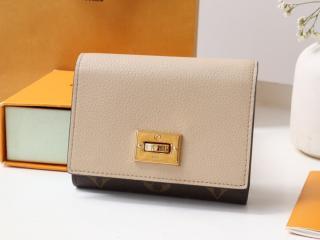 【M82398】 LOUIS VUITTON ルイヴィトン モノグラム 財布 コピー 新作 ポルトフォイユ・ヴィクトリーヌ レディース 三つ折り財布 グレージュ