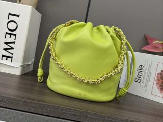 【BucketA411-3】 LOEWE ロエベ バッグ コピー 新作 Flamenco Purse Bucket フラメンコパース バケットバッグ（メローナパラム） ショルダーバッグ ゴールド金具