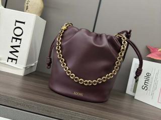 【BucketA411-4】 LOEWE ロエベ バッグ スーパーコピー 新作 Flamenco Purse Bucket フラメンコパース バケットバッグ（メローナパラム） ショルダーバッグ ゴールド金具