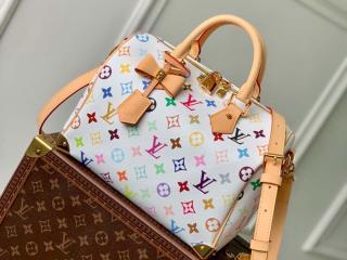 【M13085】 LOUIS VUITTON ルイヴィトン モノグラム・マルチカラー バッグ スーパーコピー 25新作 LV × TM Speedy スピーディ･バンドリエール 25 ショルダーバッグ