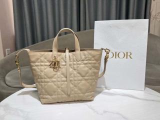 【M2836OSNW-4】 Dior Toujours ディオール バッグ コピー 25新作 バーティカル トートバッグ ミディアム マクロカナージュ カーフスキン 6色可選択