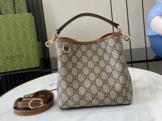 【815118-2】 GUCCI グッチ バッグ スーパーコピー 25新作 〔GGエンブレム〕ミニ バケットバッグ レディース ショルダーバッグ 3色可選択