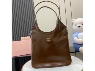 【5BG231-2】 MIUMIU ミュウミュウ バッグ コピー 新作 Ivy ブラウン アイビー ナプラックパテントレザー バッグ レディース ショルダーバッグ