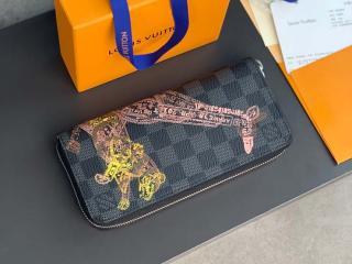 【N64606】 LOUIS VUITTON ルイヴィトン ダミエ・グラフィット 長財布 コピー 25新作 ジッピーウォレット・ヴェルティカル ラウンドファスナー財布