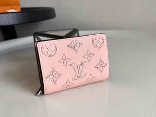 【M82758】 LOUIS VUITTON ルイヴィトン マヒナ 財布 スーパーコピー 新作 ポルトフォイユ･クレア レディース 二つ折り財布 ピンク