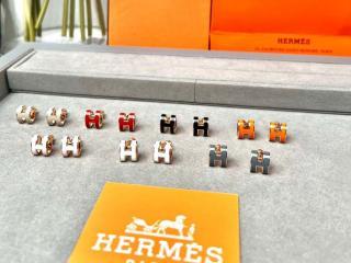 大人気 Hermes Mini Pop H earrings エルメス ピアス 偽物 アクセサリー スーパーコピー 7色可選択