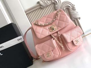 【AS3787-1】 CHANEL シャネル バッグ スーパーコピー 25新作 スモール バックパック グレインド カーフスキン レディースバッグ 7色可選択 AS3860