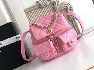 【AS3787-3】 CHANEL シャネル バッグ スーパーコピー 25新作 スモール バックパック グレインド カーフスキン レディースバッグ 7色可選択 AS3860