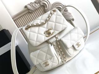 【AS3787-5】 CHANEL シャネル バッグ スーパーコピー 25新作 スモール バックパック グレインド カーフスキン レディースバッグ 7色可選択 AS3860