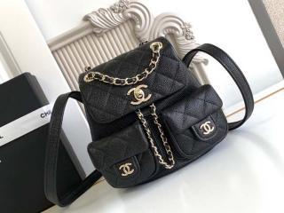 【AS3787-6】 CHANEL シャネル バッグ コピー 25新作 スモール バックパック グレインド カーフスキン レディースバッグ 7色可選択 AS3860