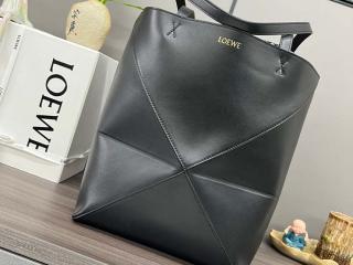 【A657G50X01-1】 LOEWE ロエベ バッグ スーパーコピー Puzzle Fold パズルフォルド トート （シャイニーカーフ） ショルダーバッグ ブラック
