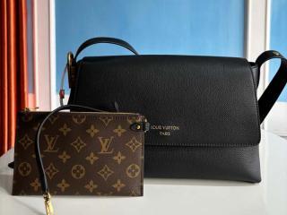 【M13148】 LOUIS VUITTON ルイヴィトン モノグラム バッグ コピー 25新作 ロウキー・メッセンジャーバッグ レディース ショルダーバッグ ブラック