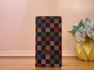 【N00141】 LOUIS VUITTON ルイヴィトン ダミエ 長財布 スーパーコピー 25新作 ポルトフォイユ･ブラザ 二つ折り財布